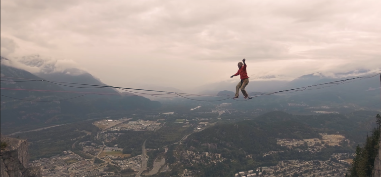 Levi Allen slackliner videos