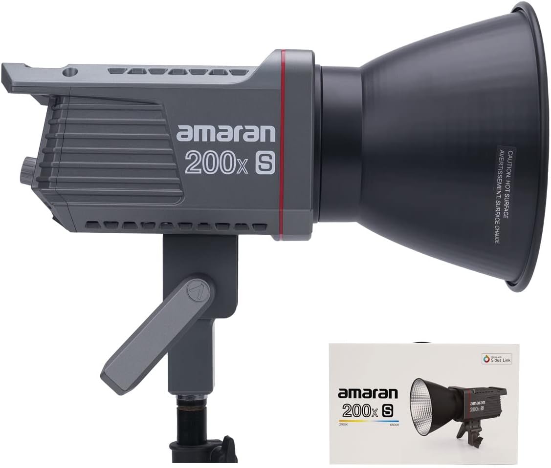 amaran 200x S bi-color COB light with reflector