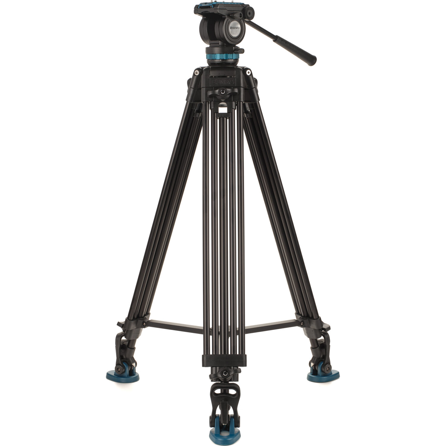 Benro KH26PC aluminum video tripod system with fluid head and mid level spreader