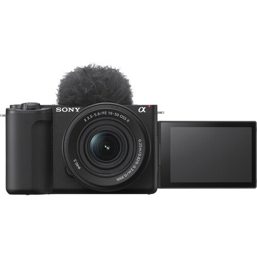 Sony ZV-E10 II mirrorless vlogging camera front angle