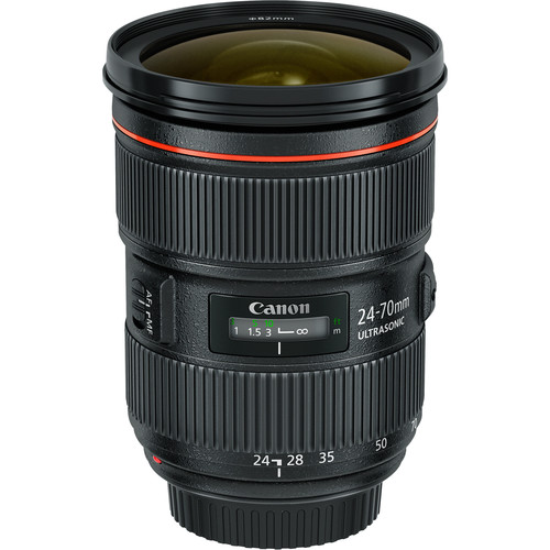Canon EF 24-70mm f/2.8L II USM lens front view