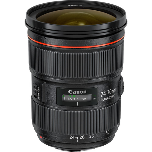Canon EF 24-70mm f/2.8L II side view