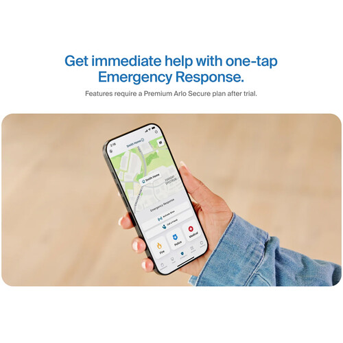 Security camera app showing live monitoring view