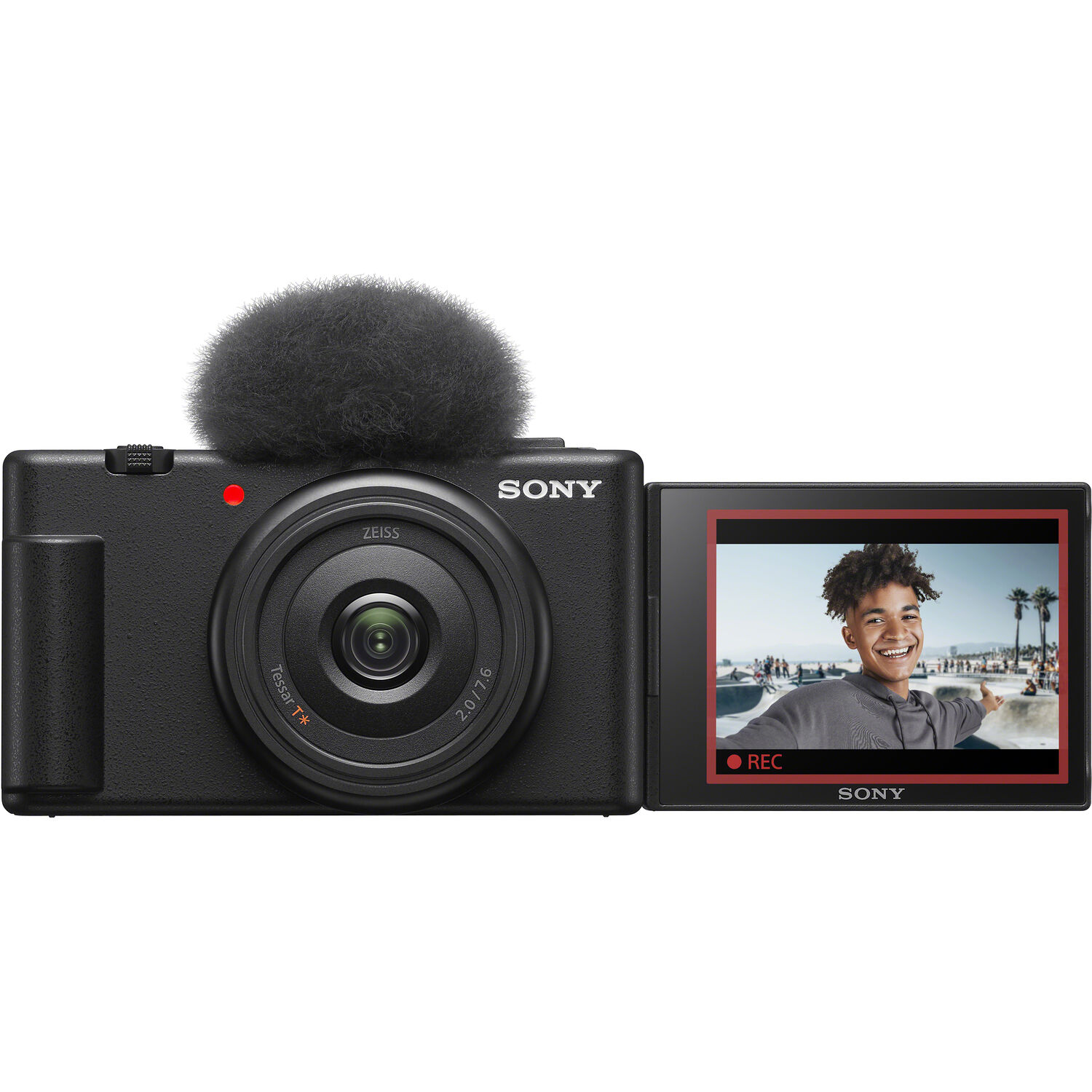 Sony ZV-1F compact vlogging camera with articulating screen