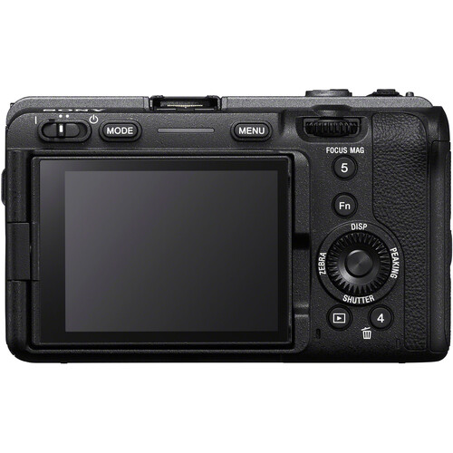 Sony FX30 rear controls and LCD screen