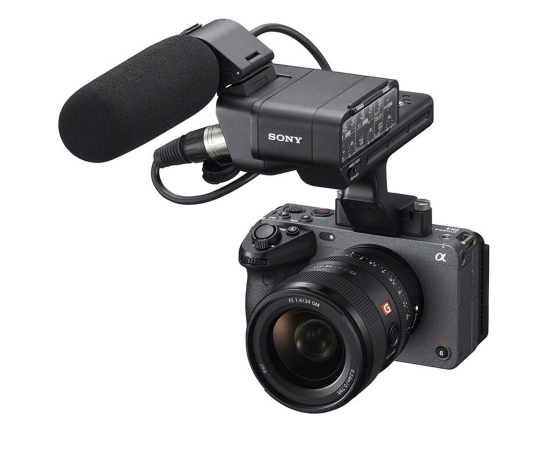 Sony FX3A cinema camera rear angle