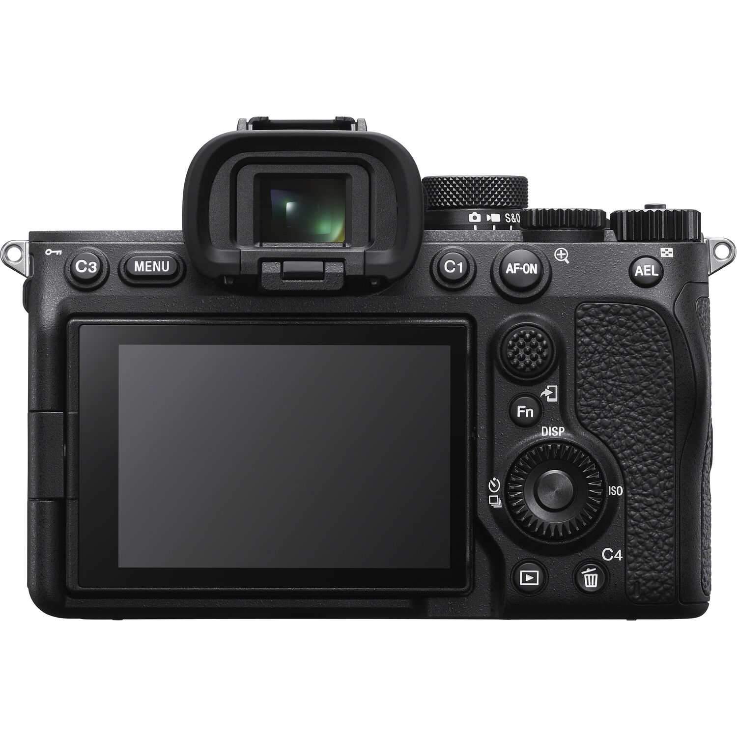 Sony a7 IV rear LCD screen and control layout