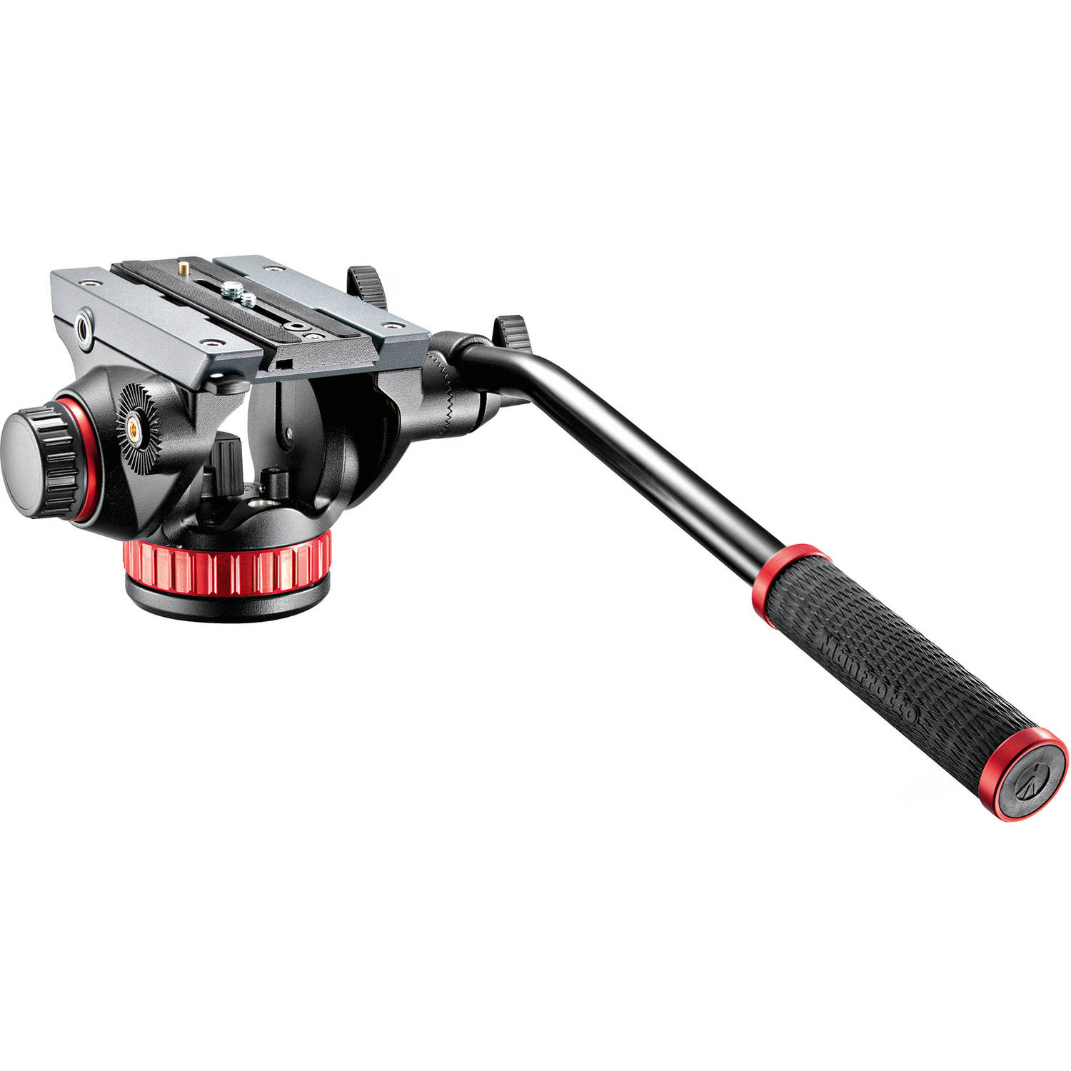 Manfrotto 502 fluid video head with pan bar and sliding balance plate