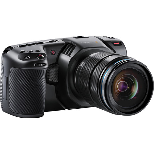 Blackmagic Pocket Cinema Camera 4K side view with ports