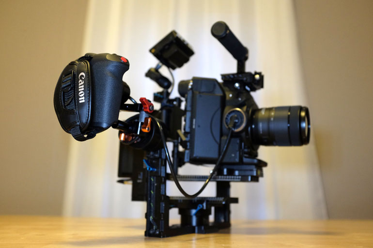 Canon C300 Zacuto Grip Relocator Letus Helix Gimbal