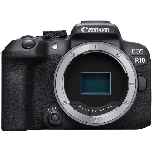Canon EOS R10 mirrorless camera front view