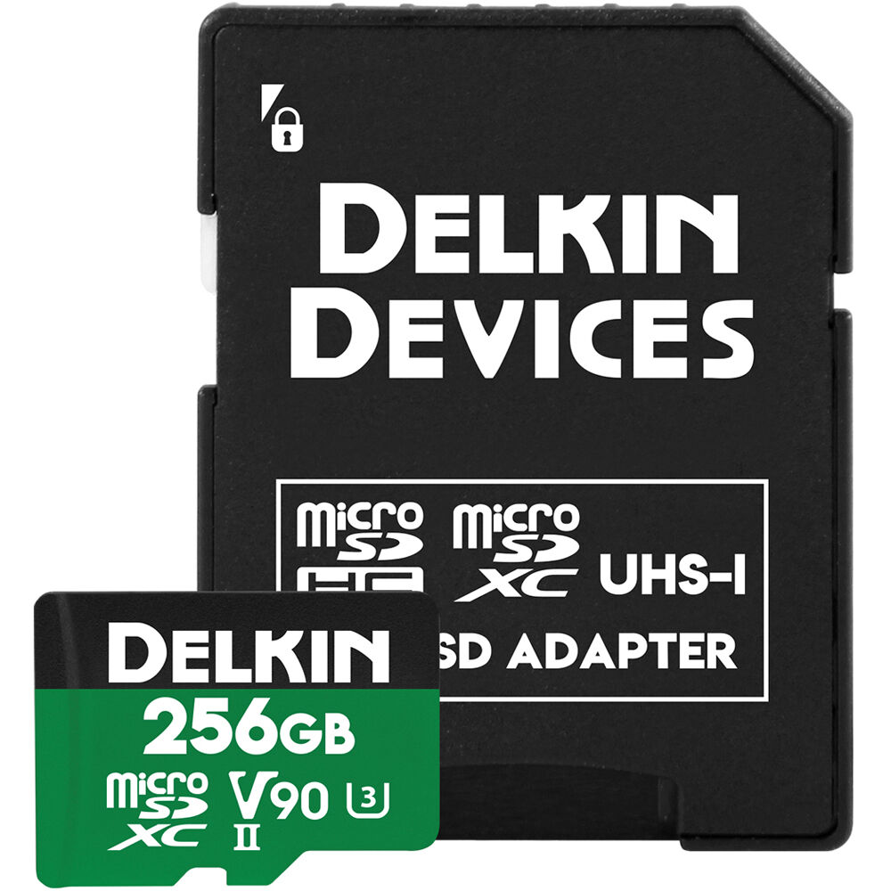 Delkin POWER 256GB UHS-II V90 microSDXC card