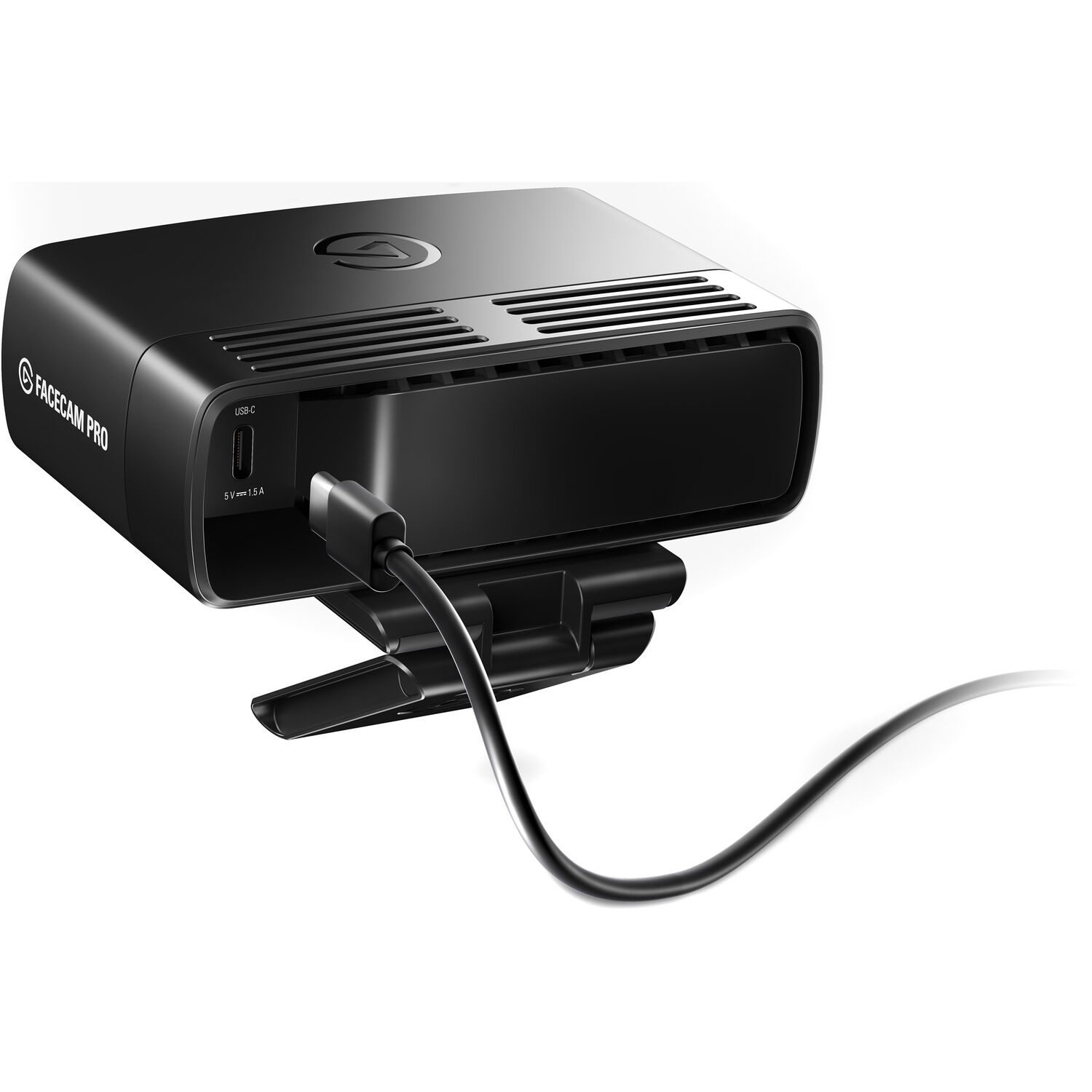 Elgato Facecam Pro rear and mounting view