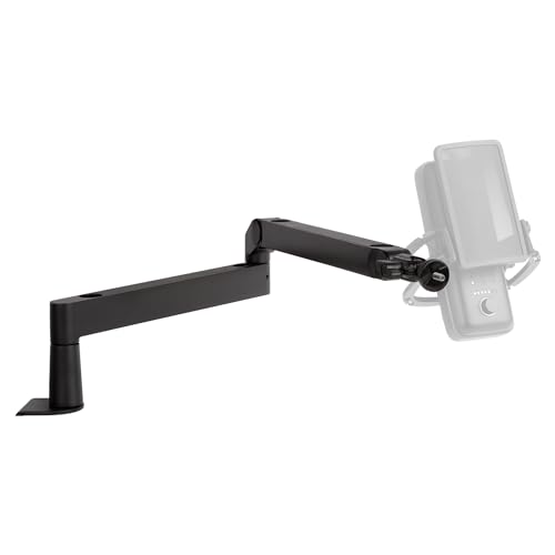 Elgato Wave Mic Arm LP low profile boom arm mounted to a desk