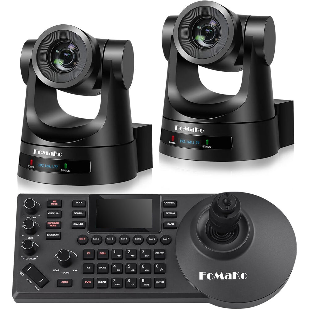 FoMaKo BH302 bundle with two PTZ cameras and a joystick controller