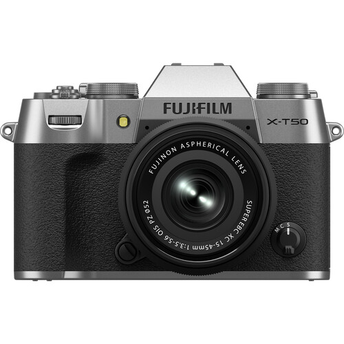 Fujifilm X-T50 mirrorless camera front view