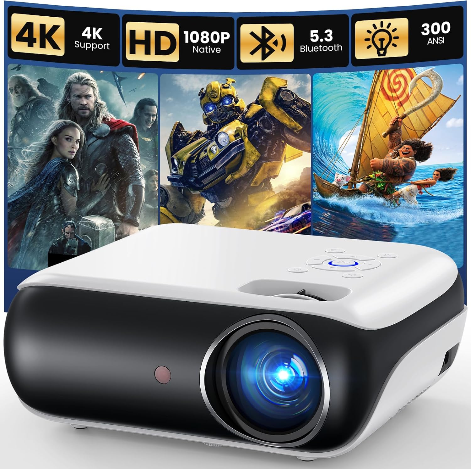 HAPPRUN H1 native 1080p mini projector