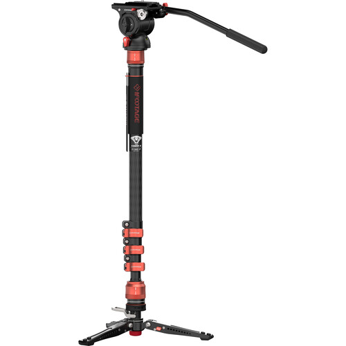 iFootage Cobra 3 carbon fiber monopod with pedal base