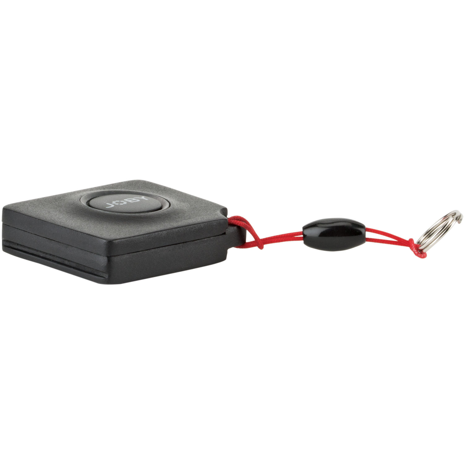 Joby Impulse Bluetooth remote with red lanyard and keyring