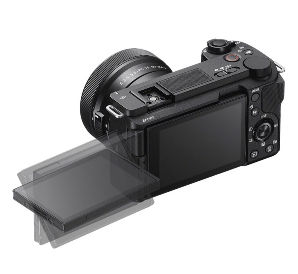 Sony ZV-E10 II mirrorless camera with flip-out articulating screen