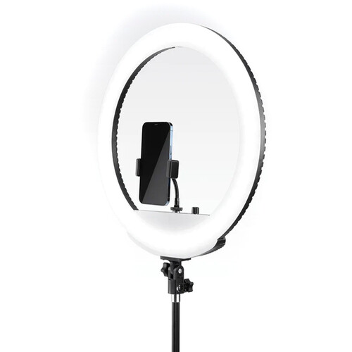 Lume Cube 18-inch LED ring light with smartphone holder and floor stand