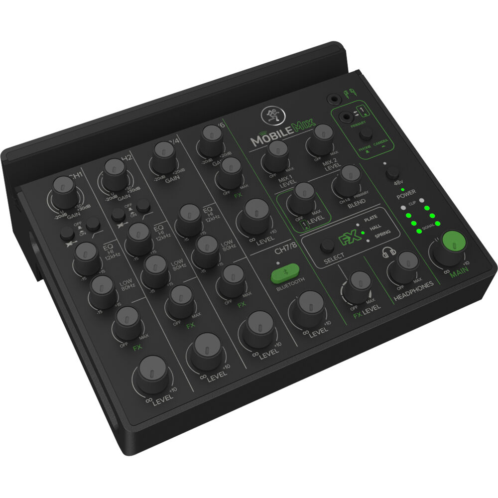 Mackie MobileMix 8-channel portable streaming mixer with bus-powered design