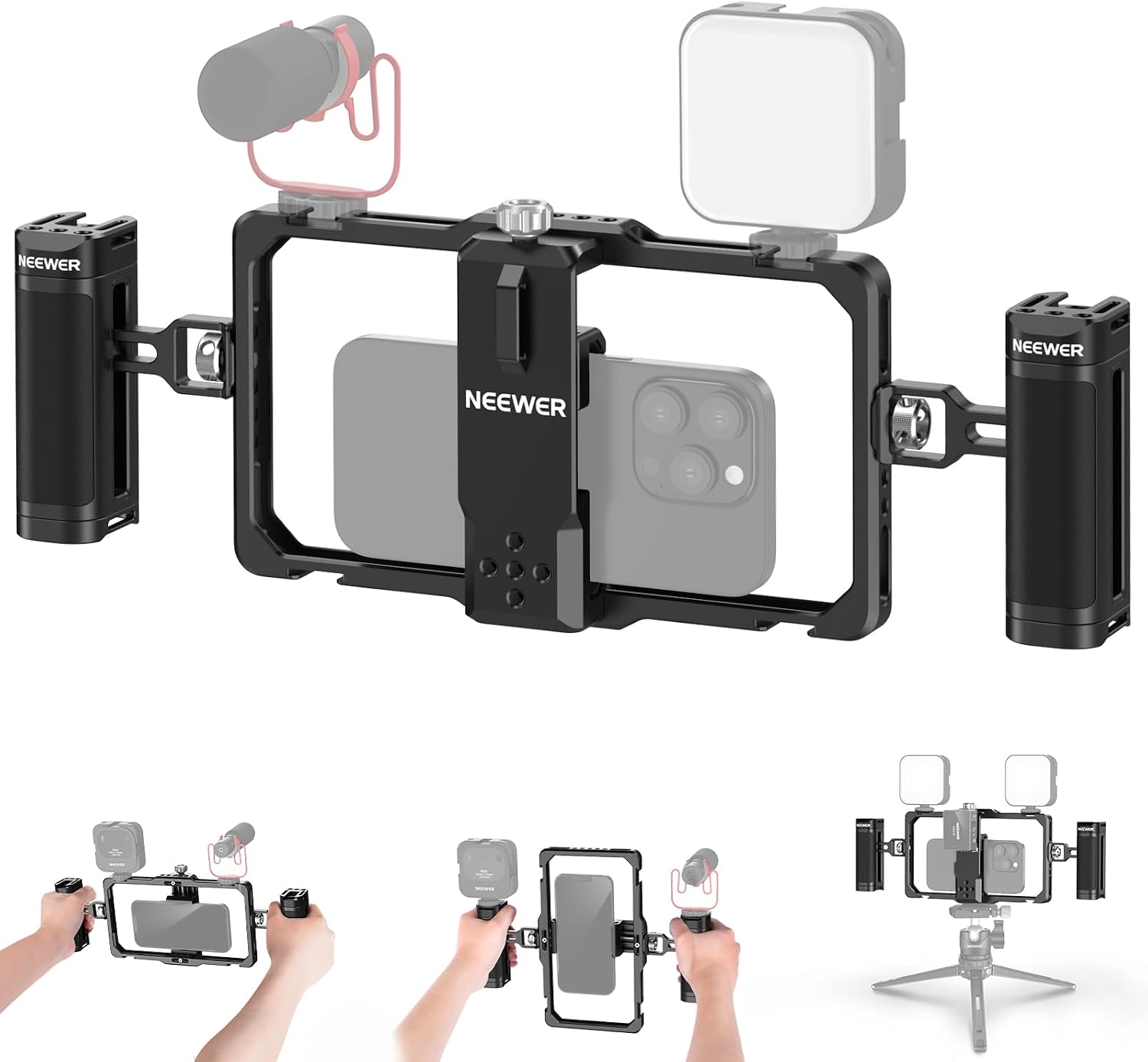 NEEWER PA009 phone rig with two handles