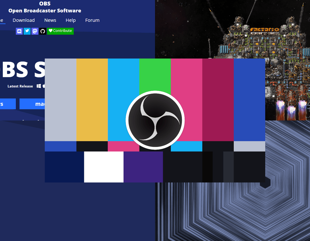 OBS Studio layout panels and recording interface