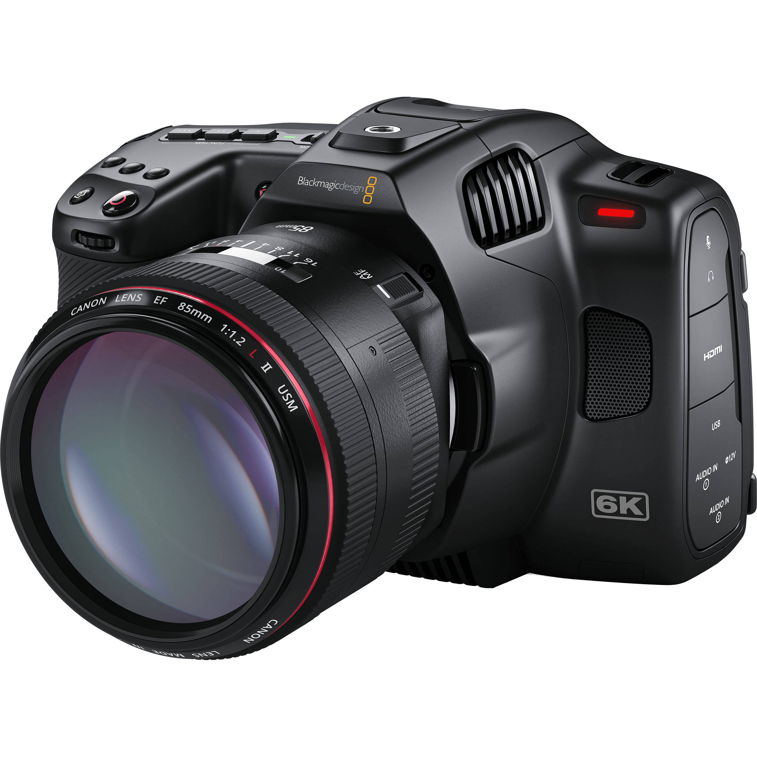 Blackmagic Pocket Cinema Camera 6K G2 rear view with LCD