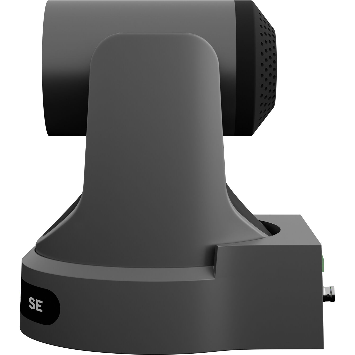 PTZOptics Move SE side profile showing SE badge and gimbal head