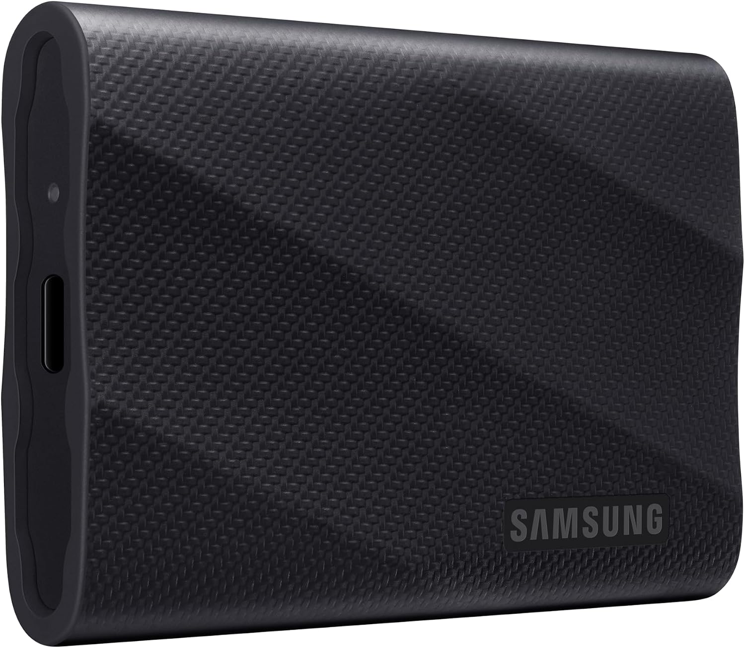Samsung T9 portable SSD with textured black shell