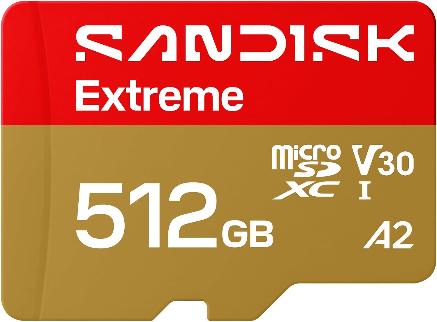 SanDisk Extreme 512GB microSDXC V30 A2 card