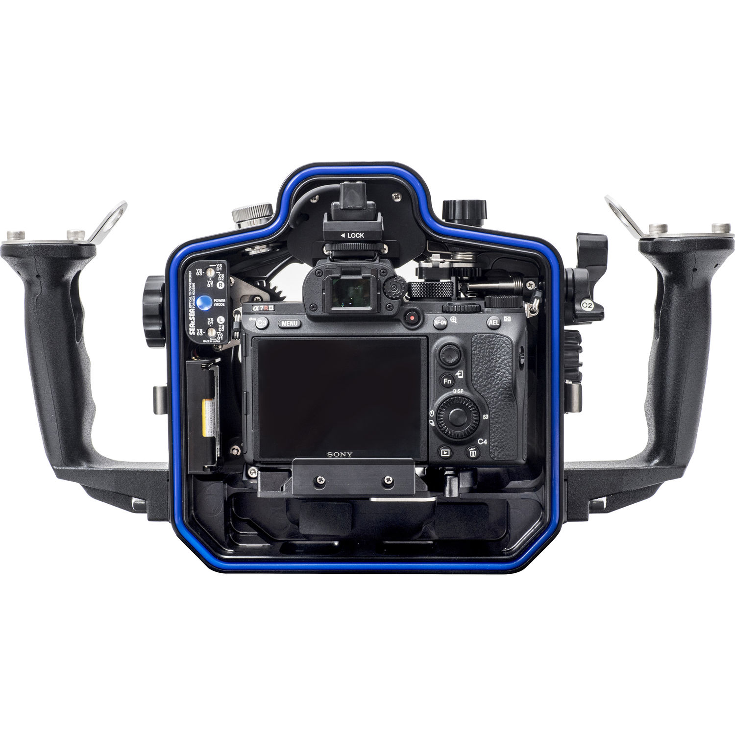 Sea & Sea MDX aluminum underwater housing for Sony A7III with controls