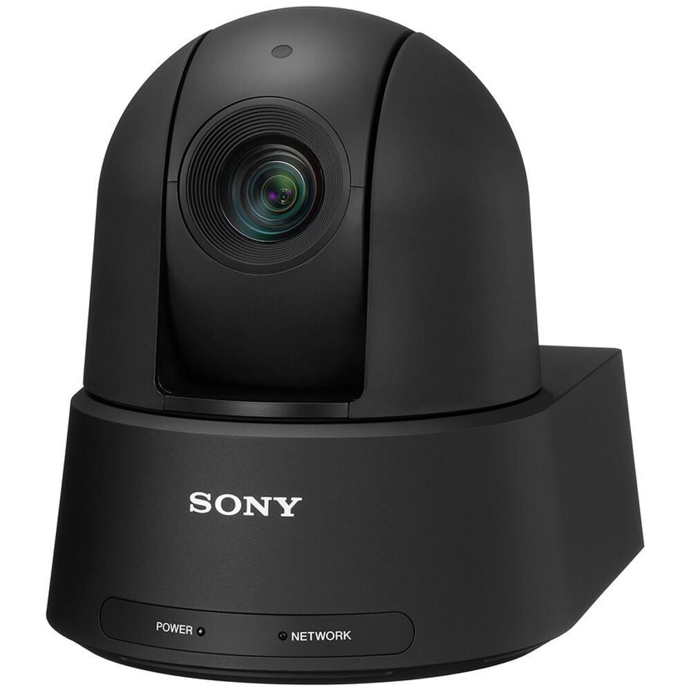 Sony SRG-A40 4K PTZ camera with built-in AI, black dome head and base