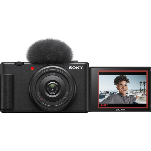 Sony ZV-1F vlogging camera front view