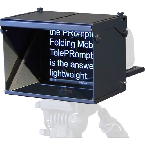 PromptBox folding mobile teleprompter for content creators